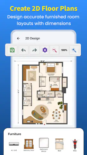 House Design Plan 3D screenshot