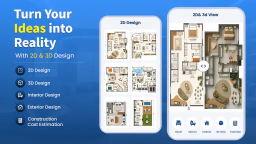 House Design Plan 3D screenshot