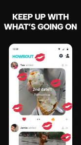 Howbout: social calendar screenshot