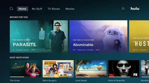 Hulu for Android TV screenshot