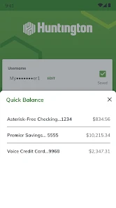 Huntington Mobile Banking screenshot