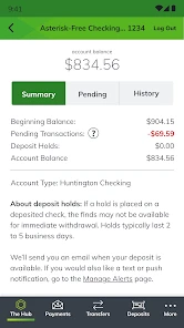 Huntington Mobile Banking screenshot