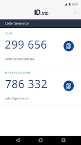 ID.me Authenticator screenshot