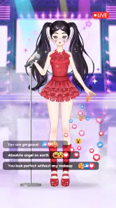 Idol Livestream: Doll Dress Up screenshot
