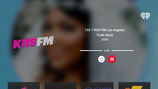 iHeartRadio for Google TV screenshot