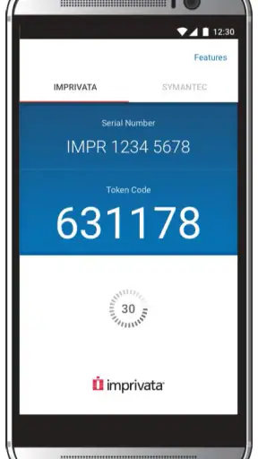 Imprivata ID screenshot