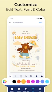 Invitation Maker & Card Design screenshot