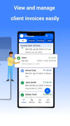 InvoiceTemple: Invoice billing screenshot