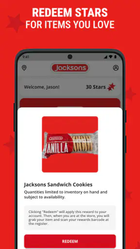 Jacksons Let's Go Rewards screenshot