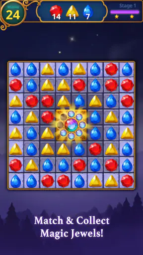 Jewels Magic: Mystery Match 3 screenshot