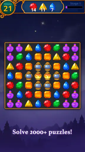 Jewels Magic: Mystery Match 3 screenshot