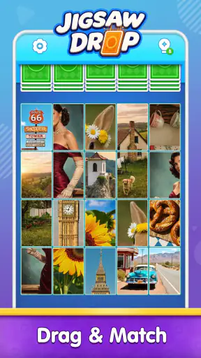 Jigsaw Drop: Solitaire Puzzle screenshot