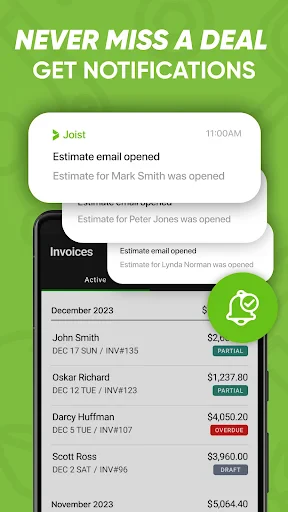 Joist Invoices for Contractors screenshot