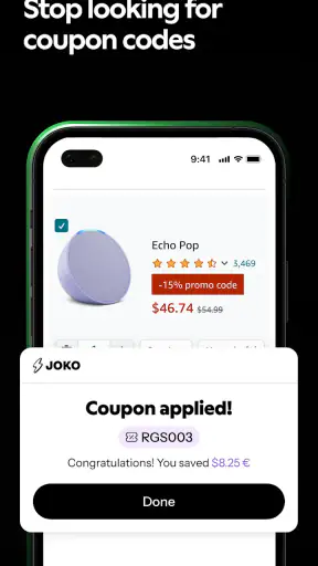 Joko | Cash back & coupons screenshot