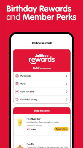 Jollibee - Order & Rewards screenshot