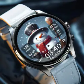 Key WF55 Snowman Watch Face screenshot