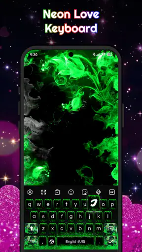 Keyboard - Neon Love Theme screenshot