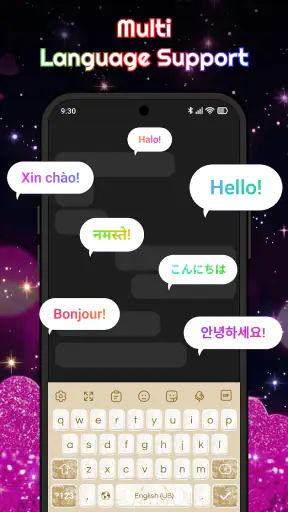 Keyboard - Neon Love Theme screenshot