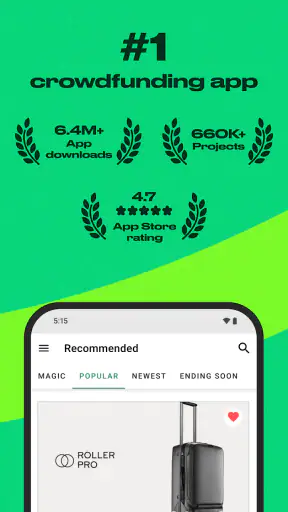 Kickstarter screenshot