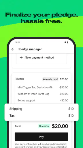 Kickstarter screenshot