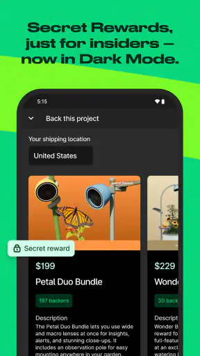 Kickstarter screenshot
