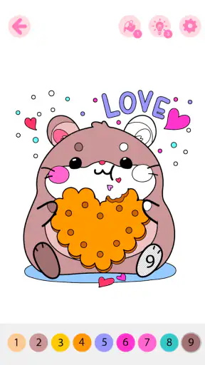 Kids Coloring Book by Numbers screenshot