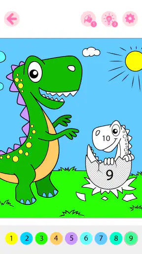 Kids Coloring Book by Numbers screenshot