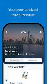 KLM - Book a flight screenshot