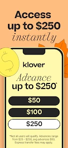 Klover - Instant Cash Advance screenshot