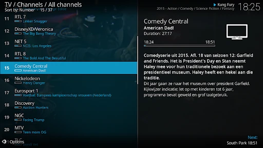 Kodi screenshot