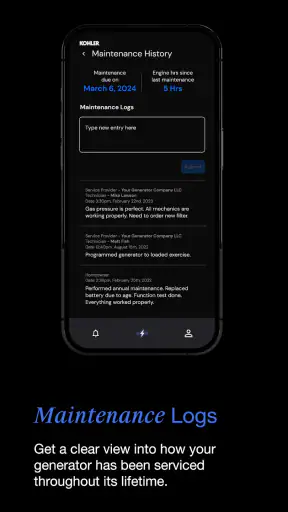 Kohler Energy Management screenshot