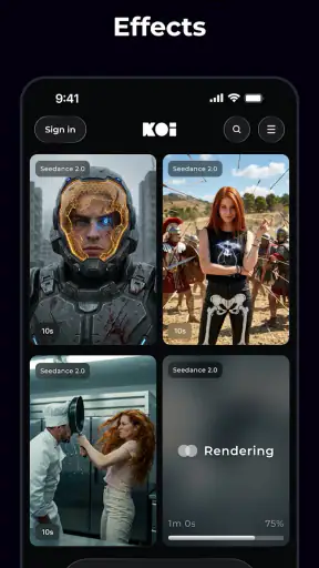 Koi AI - AI Video Generator screenshot