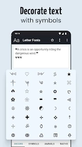Letter Fonts - Stylish Text screenshot