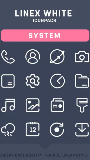 LineX White Icon Pack screenshot