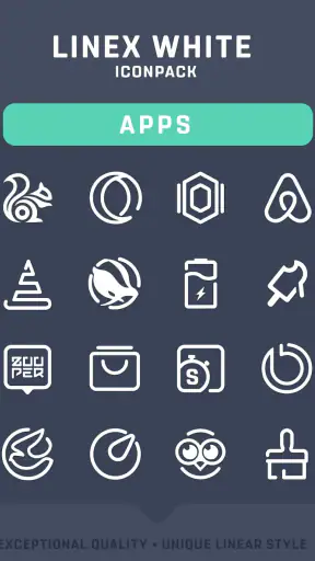LineX White Icon Pack screenshot