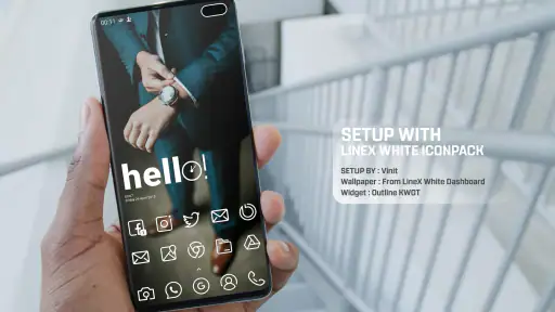 LineX White Icon Pack screenshot
