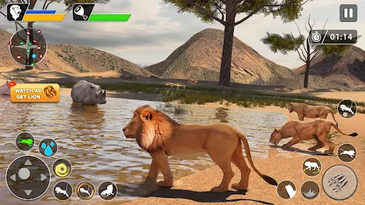 Lion Games Animal Simulator 3D screenshot