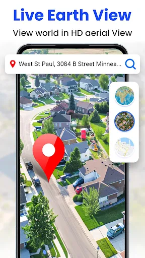 GPS Satellite Live Earth Map screenshot