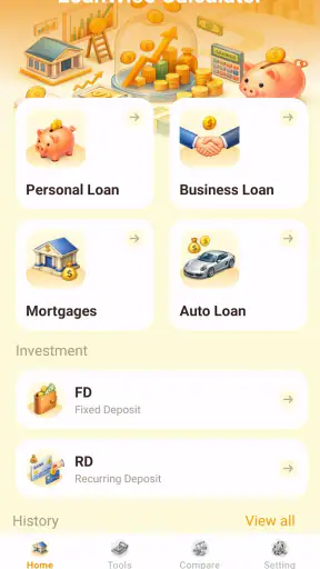 LoanWise Calculator screenshot