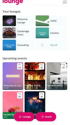 Lounge - Groups & Events screenshot