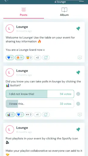 Lounge - Groups & Events screenshot