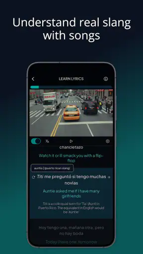 LyricFluent: Learn Spanish screenshot