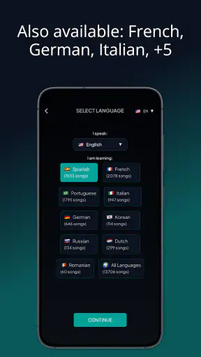 LyricFluent: Learn Spanish screenshot