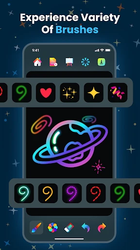 Magic Doodle: Glow Art Drawing screenshot