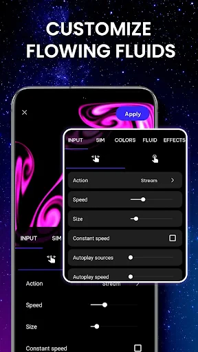 Magic Fluid: 4D Live Wallpaper screenshot