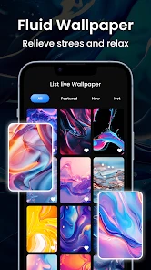 Magic Fluid Live Wallpapers 5D screenshot