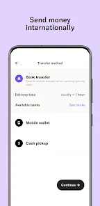 MAJORITY: Mobile banking screenshot