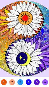 Mandala Color by Number Book screenshot