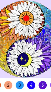Mandala Color by Number Book screenshot