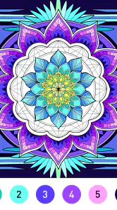 Mandala Color by Number Book screenshot